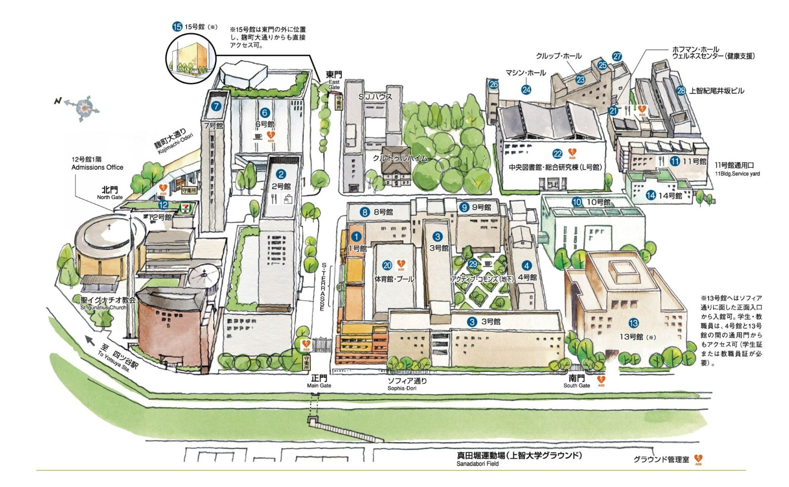 アクセス | 上智大学 理工学部 機能創造理工学科 張研究室(バイオメカニクス研究室